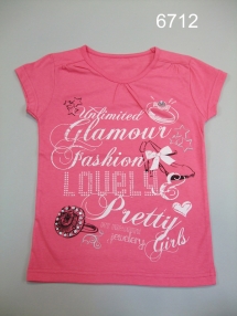 Футболка для девочек (Z13-6712). Футболка