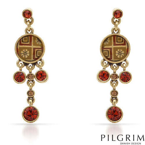 Pilgrim серьги- в комплекте с колье- 760р. пристроено