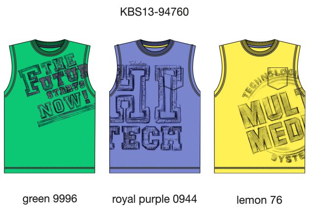 Майка для мальчиков (KBS13-94760). Майка