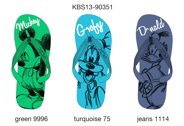 Сланцы для мальчиков (KAS13-90351). Обувь