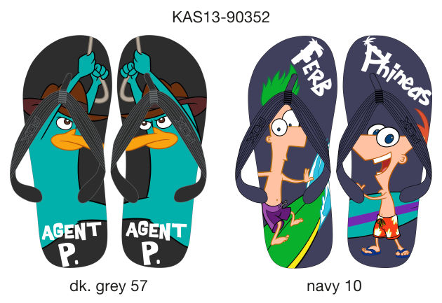 Сланцы для мальчиков (KAS13-90352). Обувь