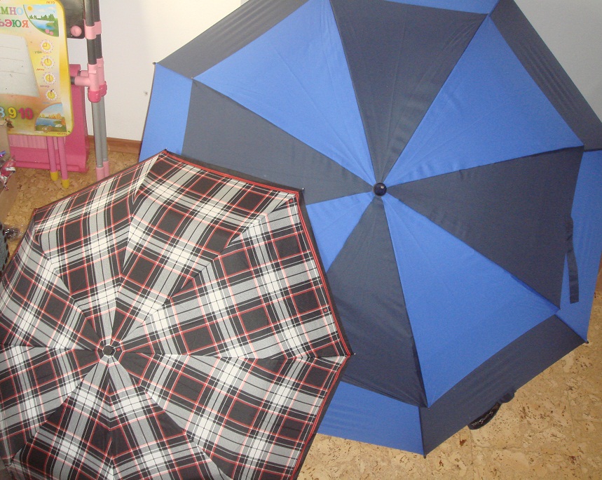трость-гольфер самый большой синий. зонтики пристрой новые