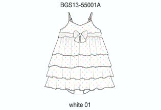 Платье для девочек (BGS13-55001A). Платье