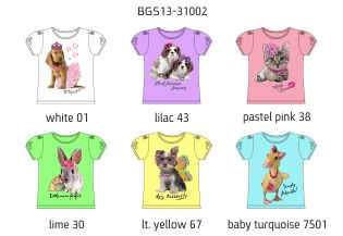 Футболка для девочек (BGS13-31002). Футболка