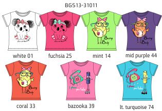 Футболка для девочек (BGS13-31011). Футболка
