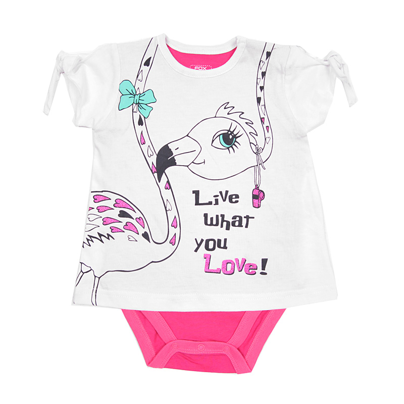 Футболка+трусы для девочек (BNS13-85104). Футболка+трусы