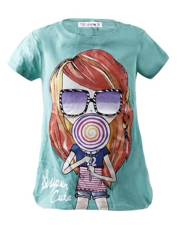 Футболка для девочек (KGS13-93104). Футболка