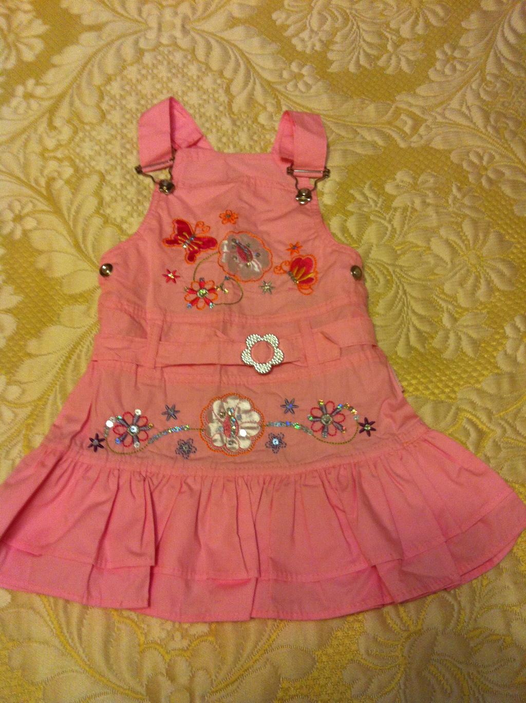 Срафан розовый с поясом,р 2-3г, 400 руб. ВЕЩИ ДЛЯ ДЕВОЧКИ