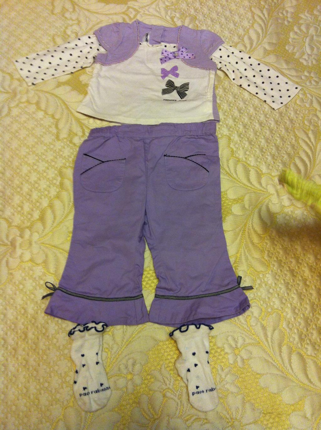 Комплект:кофточка+штаны, 90 см, 400 руб. ВЕЩИ ДЛЯ ДЕВОЧКИ