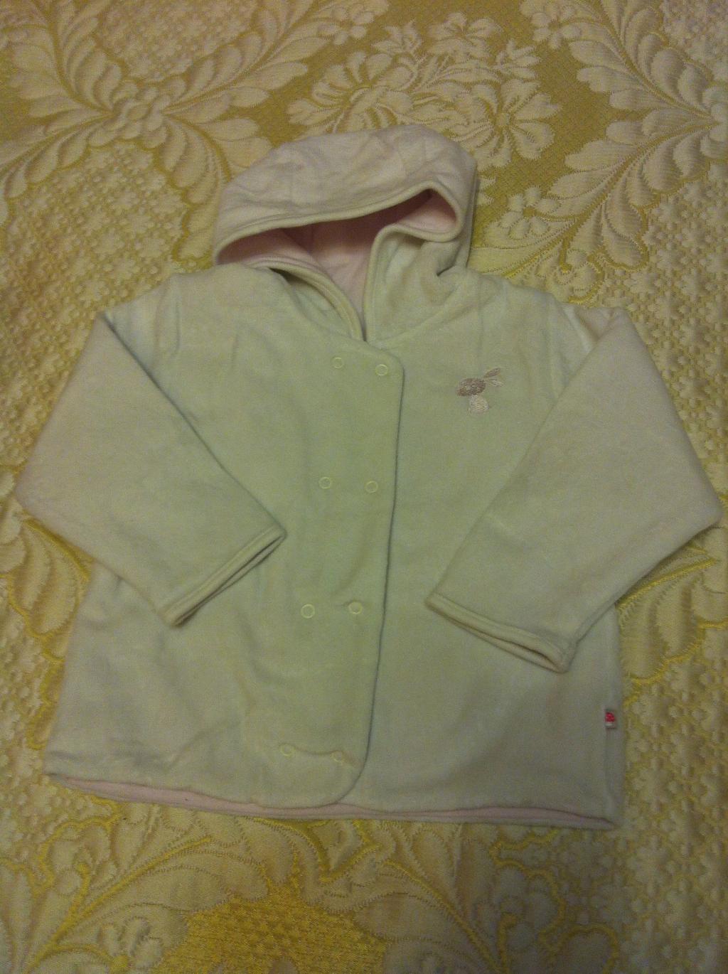 жакет, велюр,Mothercare,1,6-2,5г, 300 руб. ВЕЩИ ДЛЯ ДЕВОЧКИ