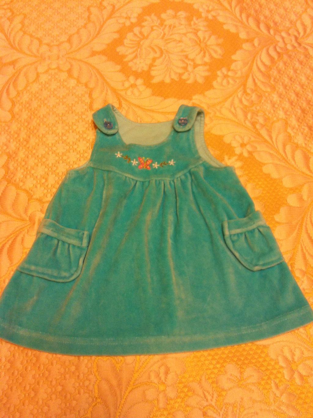 комплект кофта белая+голубойсарафан, 2 Г, 350 РУБ. ВЕЩИ ДЛЯ ДЕВОЧКИ