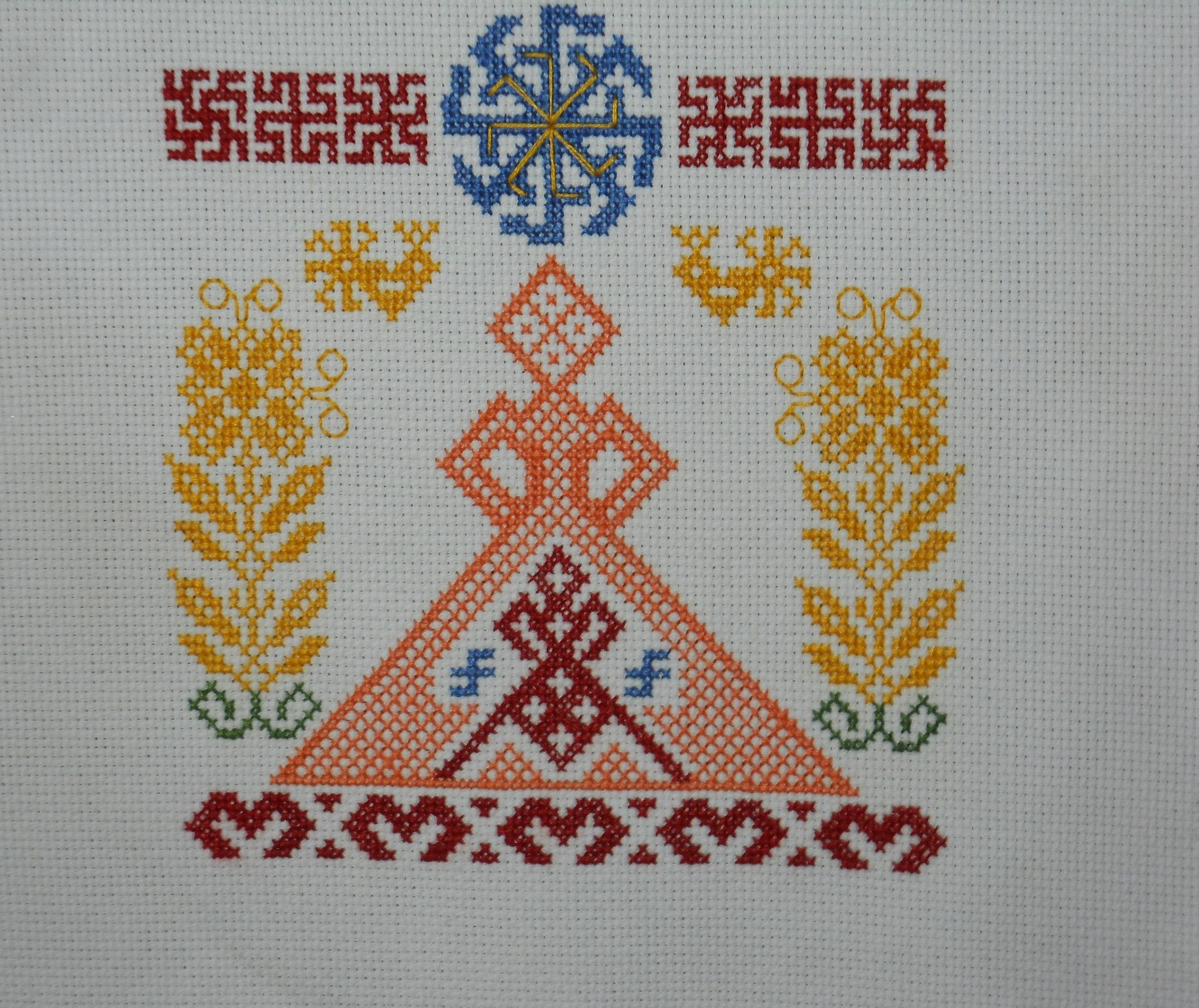 Оберег рожаница вышивка крестом схема