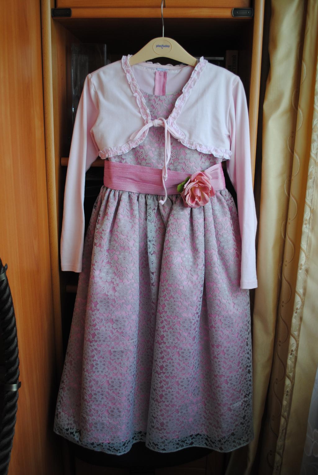 Платье+болеро р.128-134. 128-134