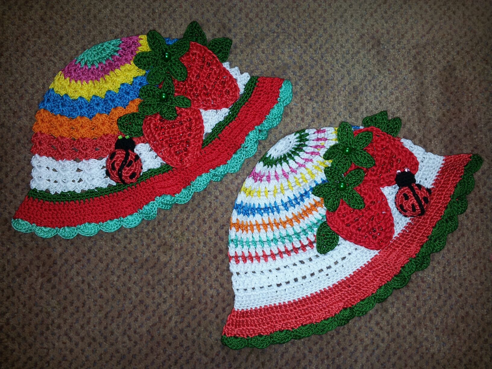 Детские летние шапочки