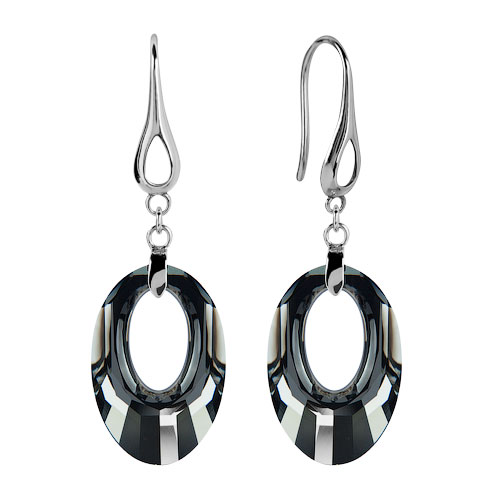 Серьги овал Сваровские, цена 980р.+15%. ПРИСТРОЮ КРАСОТУ