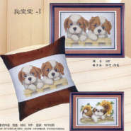 Pillow with cute puppies. Разное о собаках