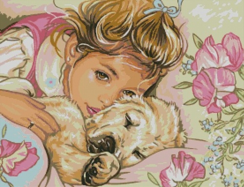 Девочка со щенком(PM). Разное о собаках