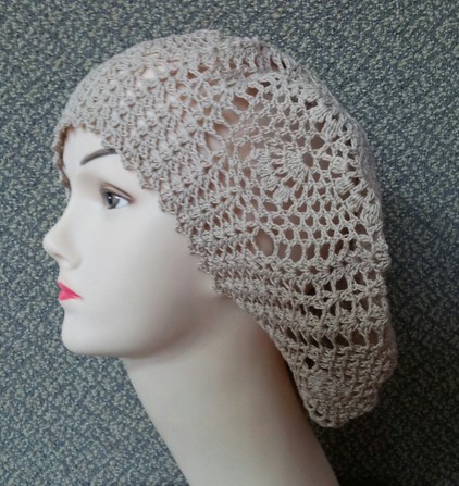 Беретка для кокетки №2. Головные уборы весна - лето