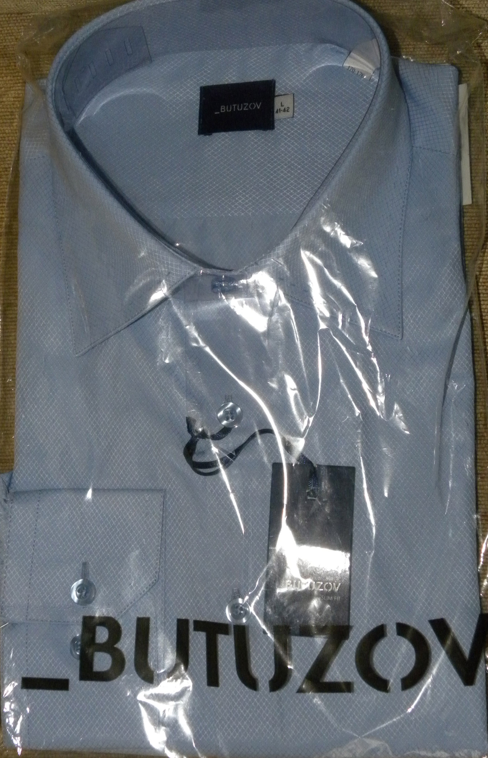 А826, 540 руб. Р-р L(41-42) SLIM FIT, рост 170-176. Рубашки В*U*Т*U*Z*О*V