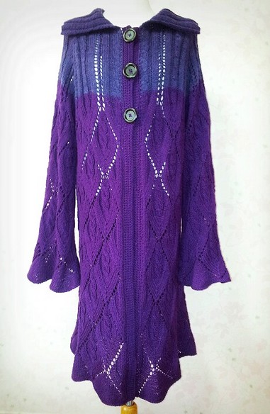 Жакет с рукавами колоколами. Пальто, кордиганы.