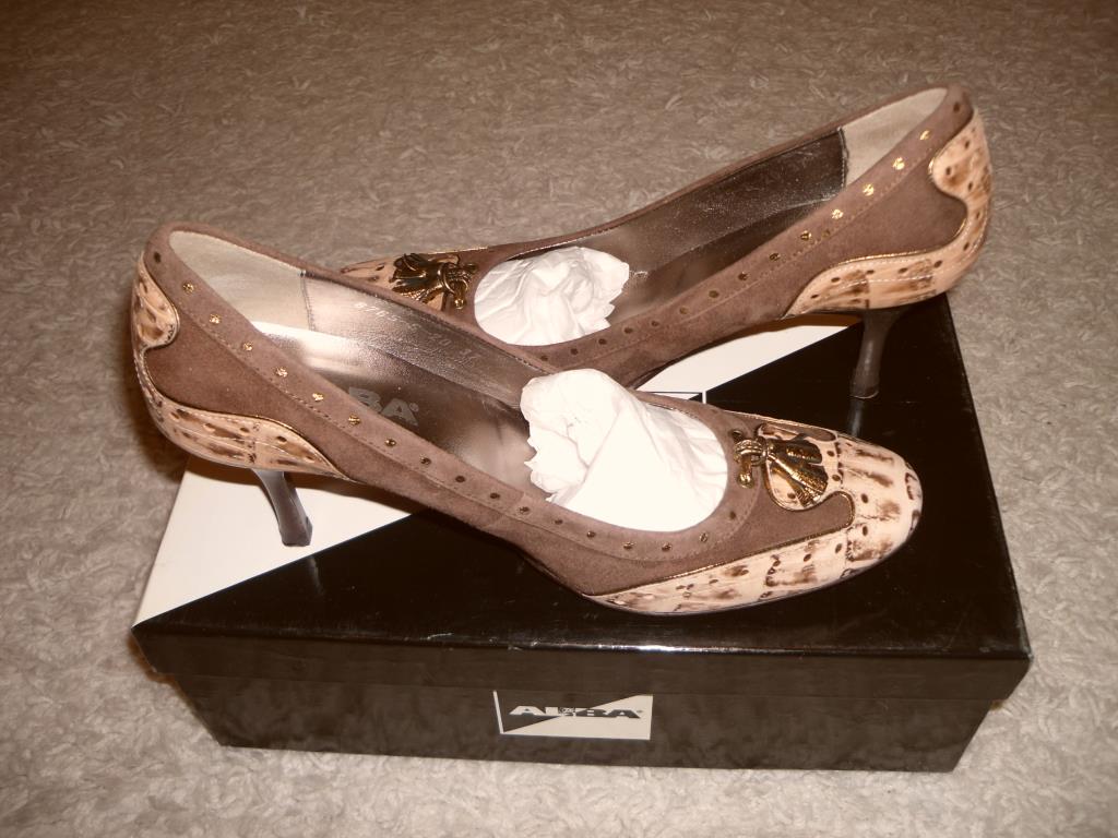 Размер 37 (идут на 37.5). Кожа. Марка ALBA. Обмен и продажа