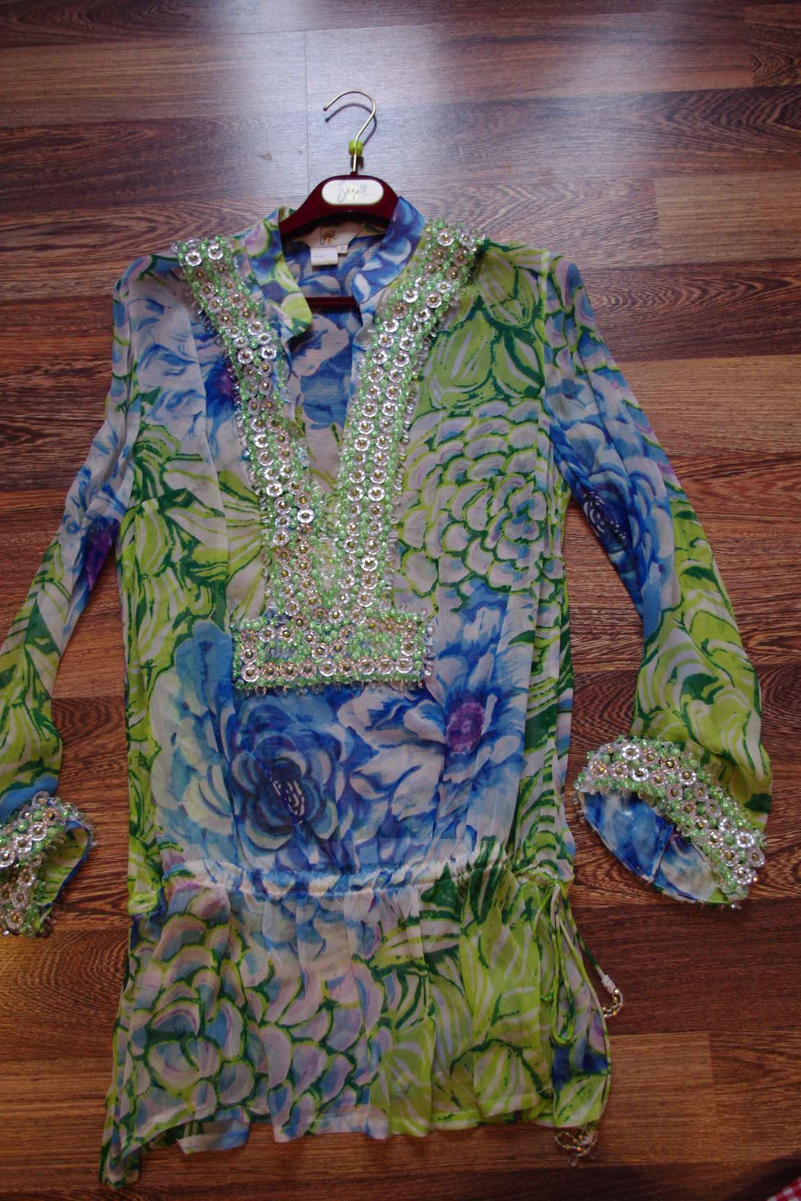 туника Сеге-франция-шелк100%-44/46-2000. КОМИССИОНКА ЖЕНСКОЕ