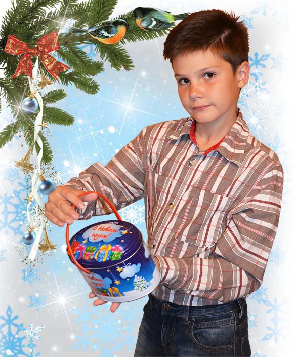 Овальчик, 'С Новым годом', жесть, 500 гр., 300 руб. НОВОГОДНИЕ ПОДАРКИ 2015