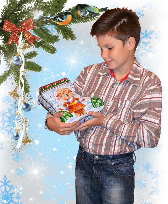 Новогодний сапожок, жесть,700 гр.,430 руб с %%. НОВОГОДНИЕ ПОДАРКИ 2015