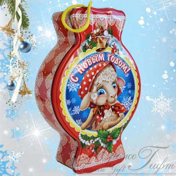 Конфетка-Кокетка,жесть, 800 гр., 488 руб.с %%. НОВОГОДНИЕ ПОДАРКИ 2015