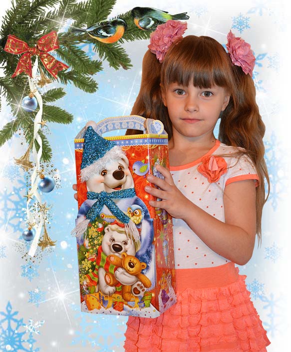 Нарядный Мишка, 1200 гр., 495 руб с %%. НОВОГОДНИЕ ПОДАРКИ 2015