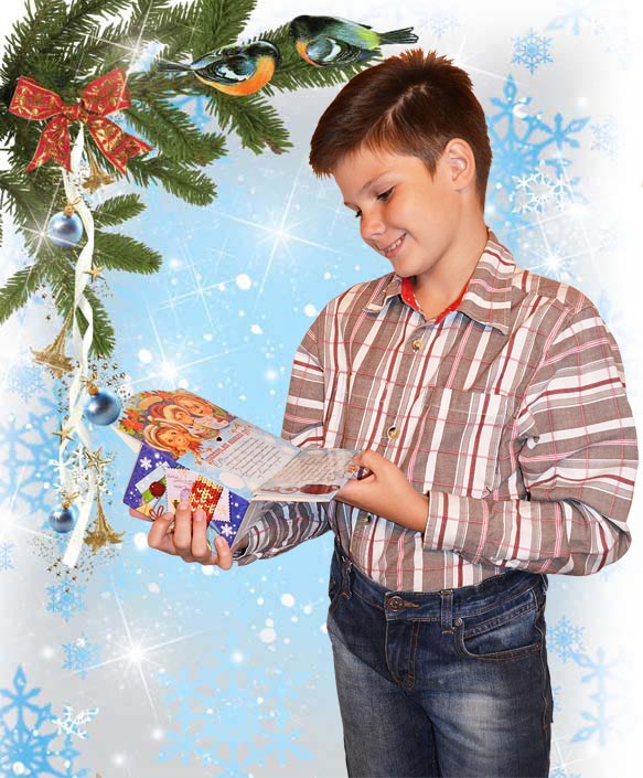 Письмо Деда Мороза, картон, 450 гр., 168 руб. с %%. НОВОГОДНИЕ ПОДАРКИ 2015