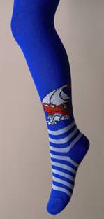 парусник синий. с рисунком