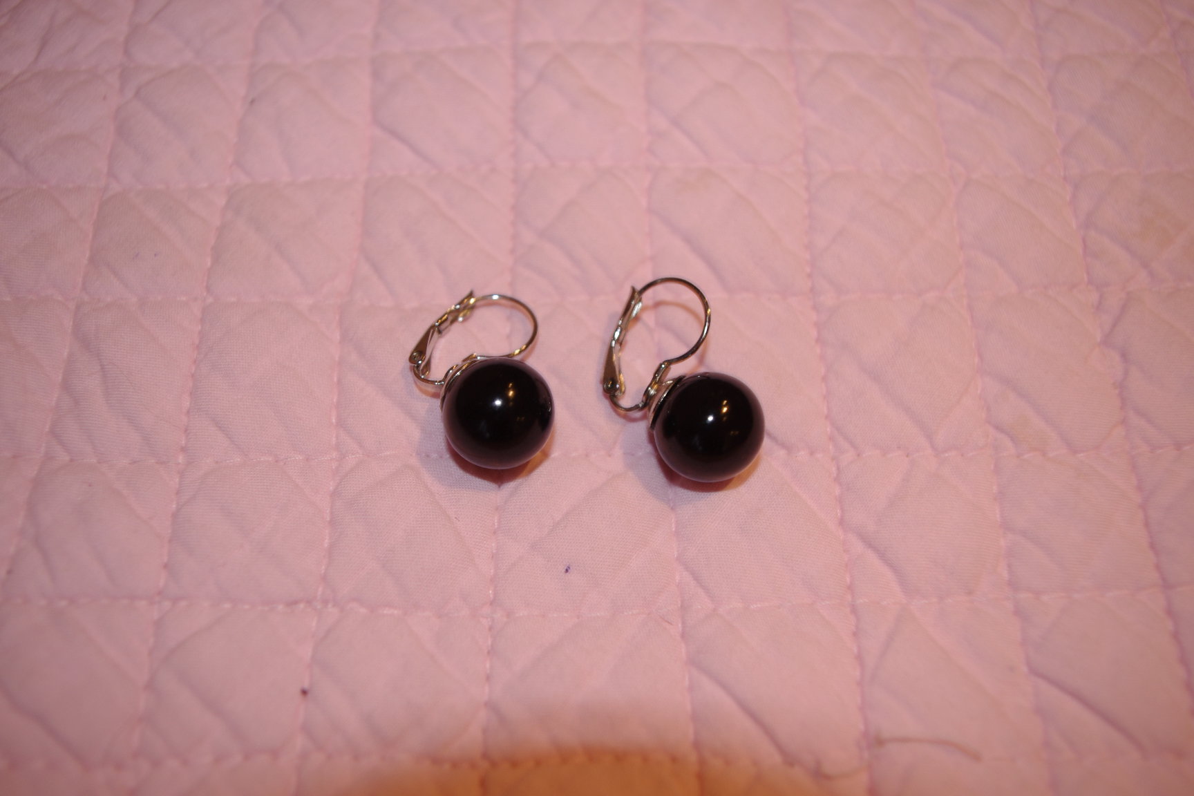 сережки черные-50. БИЖУ