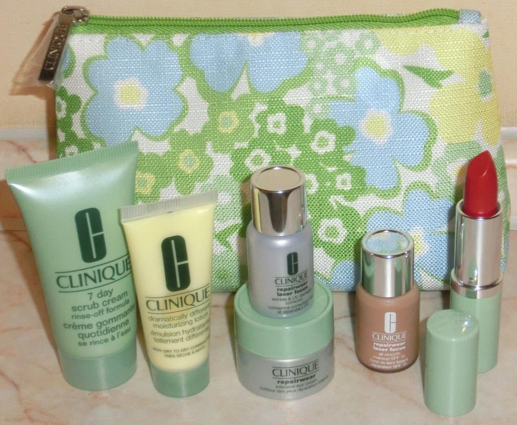 набор КЛ И Н И К голубые цветы . Наборы косметики... элитка