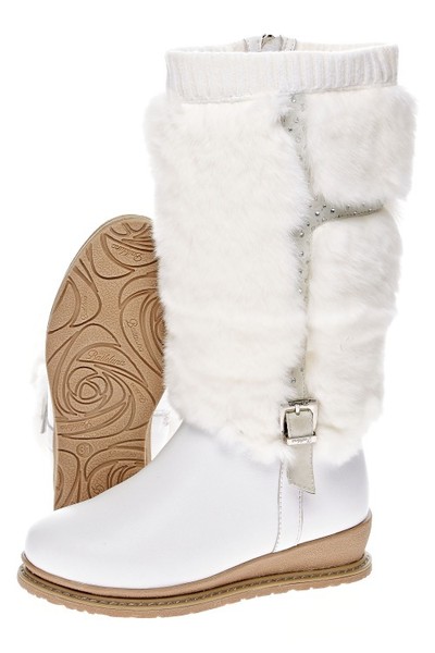 Зимние сапожки молочного цвета. BAIL*ELUNA 