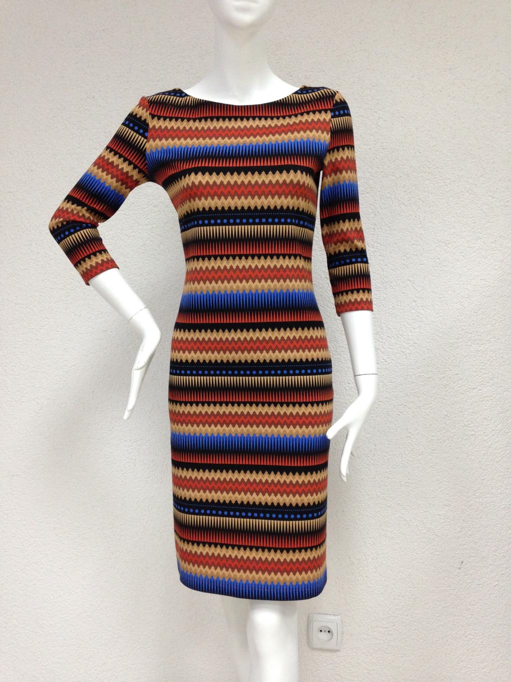 Пл. 17-043.4 трикотаж зигзаг разноцветный XS-2XL-1. КАП*РИЗные новинки!