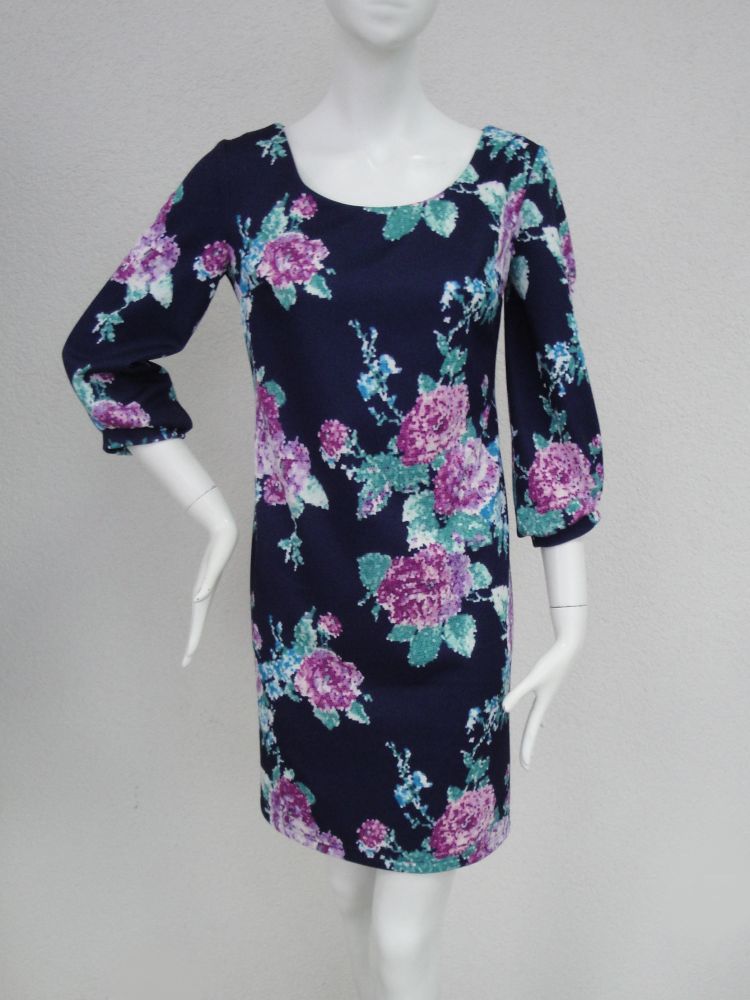 Пл.17-048.4 Текстиль принт мозайка на синем. КАП*РИЗные новинки!