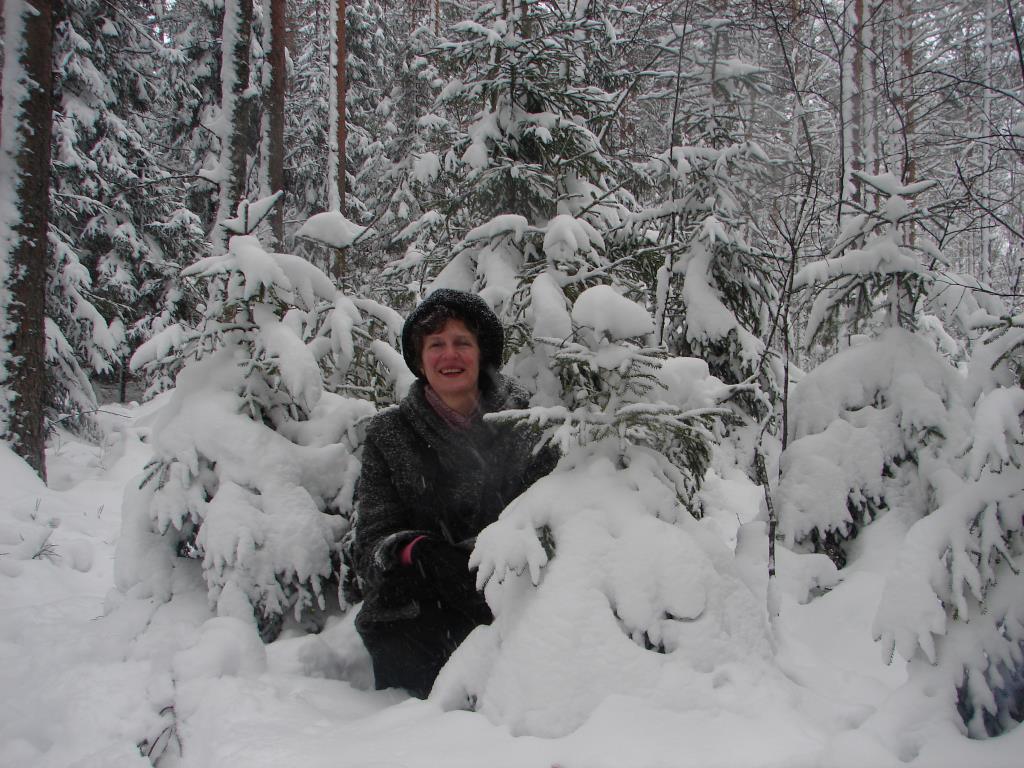 и я в елочках..... внезапная зима