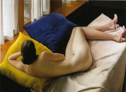 Wout Schram, Liggend naakt voor het raam, 1931. Art