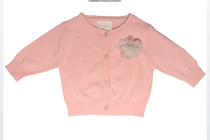 Лососевый кардиган рукав 3/4. Пристрой одежды