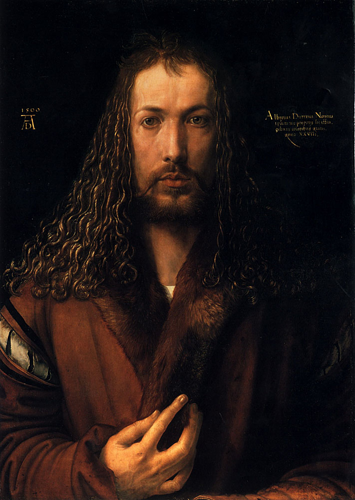 Albrecht Durer - Autoportrait a la fourrure 1500. Art