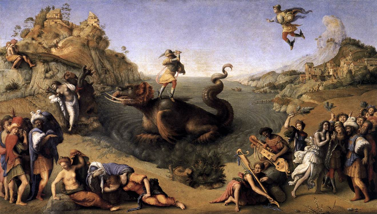 Piero di Cosimo - Perseus Rescuing Andromeda 1513. Art