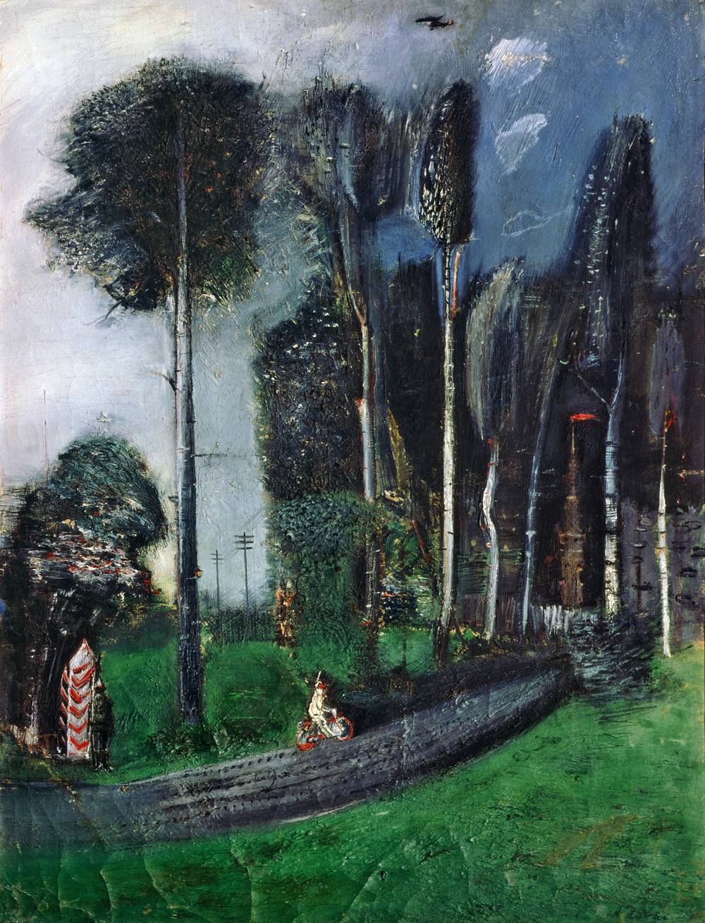 Александр Лабас - Вечером на пути к аэродрому 1928. Art