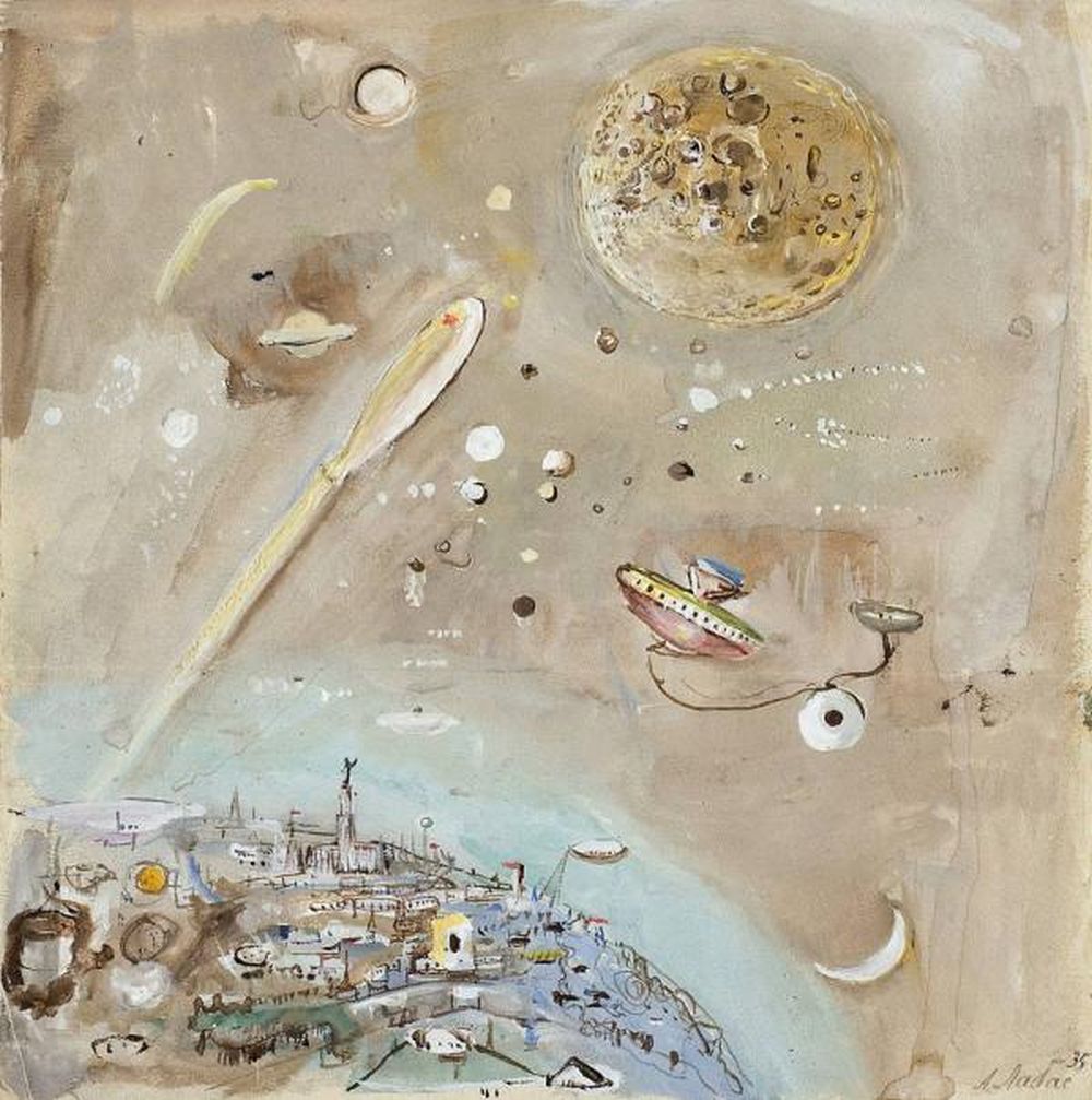 Александр Лабас - Полет на Луну 1935. Art