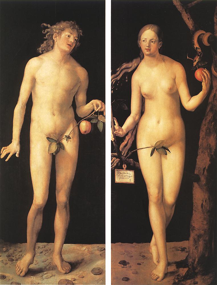Albrecht Durer - Adam and Eve 1507. Art
