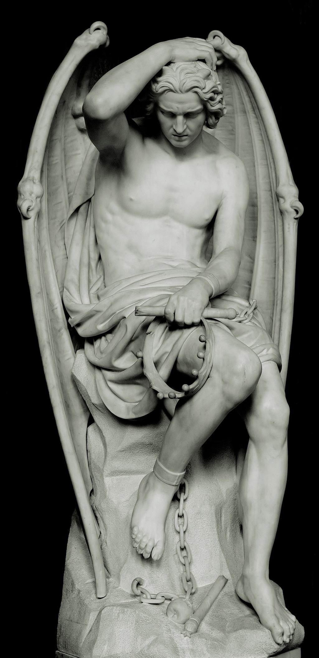 Guillaume Geefs - Le genie du mal. Art