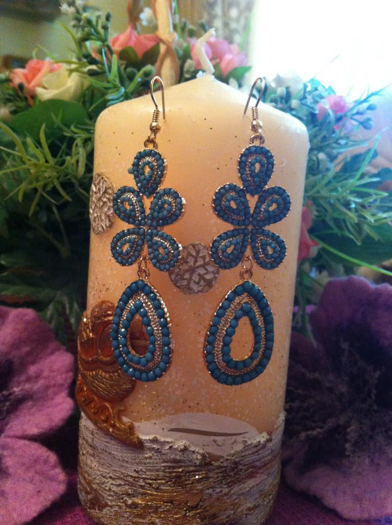 Серьги бирюза. 