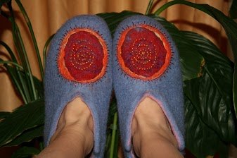 Тапочки 'Галактика'. Мои работы