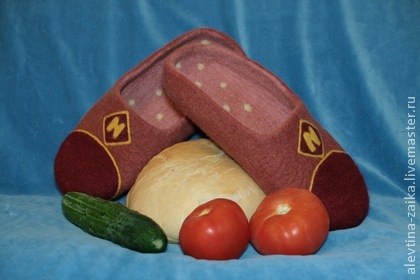 Тапочки 'Завтрак с колбасой'. Мои работы