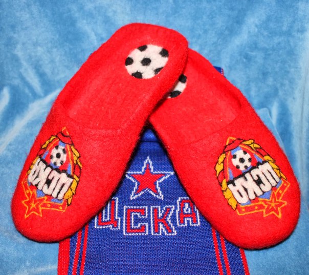 Тапочки фаната. Мои работы